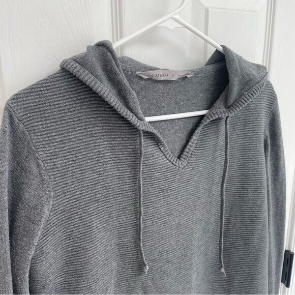 Athleta Aster Hooded Gray Sweater Women’s Size S - Picture 5 of 7